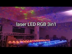 低い電力25wは効果屋内劇場の段階の照明のための軽いRGB DJの段階ライトを導いた