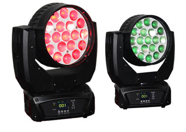 540°Pan 270°Tilt 19pcs 12W RGBW 4in1 LED 移動ヘッドライト ズーム ウォッシュ 移動ヘッドライト