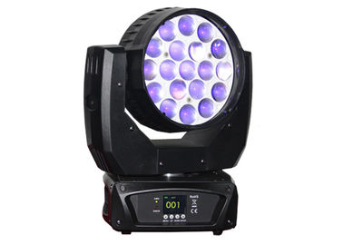 540°Pan 270°Tilt 19pcs 12W RGBW 4in1 LED 移動ヘッドライト ズーム ウォッシュ 移動ヘッドライト