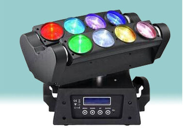 1 つの LED 移動ヘッド ライト 14/18/42 CH Dmx 512 に付き 8 つの目 10w Rgbw 4 つ