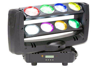 二重列のくもは 10 ワットの軽い RGBW 8pcs を移動ヘッド ライト LED の導きました