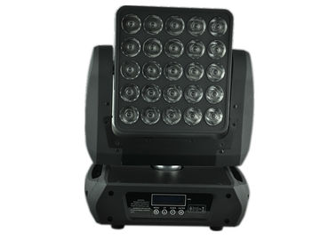1 人の平たい箱 25 x 12w の高い内腔のアメリカのクリー族、LED の移動ヘッド ライト/正方形 DJ の混合する RGBW 色を移動ヘッド ライト越えて下さい