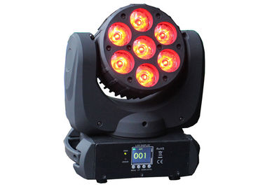 専門 7pcs LED の移動ヘッド軽い段階の多灯形チャネル 11/17 の休日の光ビーム角度 20 度のディスコ DJ ランプ