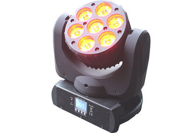 専門 7pcs LED の移動ヘッド軽い段階の多灯形チャネル 11/17 の休日の光ビーム角度 20 度のディスコ DJ ランプ