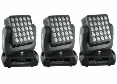 1 人の平たい箱 25 x 12w の高い内腔のアメリカのクリー族、LED の移動ヘッド ライト/正方形 DJ の混合する RGBW 色を移動ヘッド ライト越えて下さい