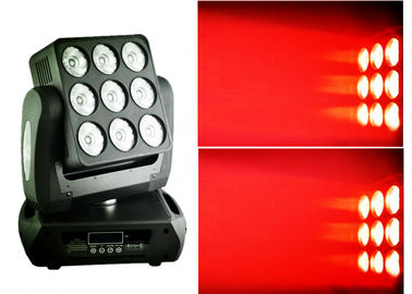 ナイトクラブの移動頭部LEDライトは/9pcs * 10W --を混合するマトリックスRGBW色を導きました