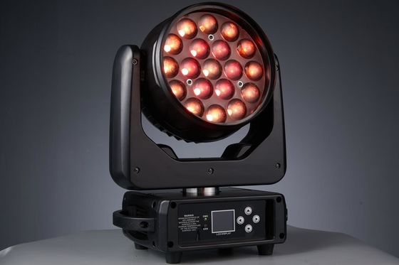 19LED ズーム LED 移動式ヘッドライト ナイトクラブ コンサート 音楽パーティー