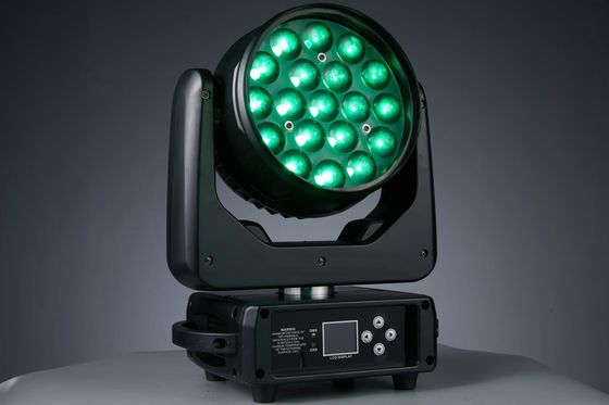 19LED ズーム LED 移動式ヘッドライト ナイトクラブ コンサート 音楽パーティー