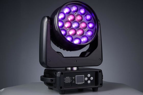 19LED ズーム LED 移動式ヘッドライト ナイトクラブ コンサート 音楽パーティー