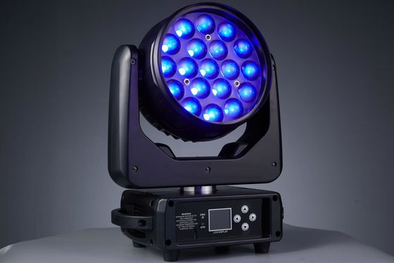19LED ズーム LED 移動式ヘッドライト ナイトクラブ コンサート 音楽パーティー