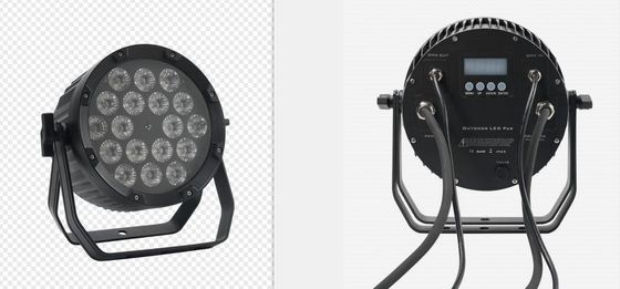 18pcs 12W IP65 防水 屋外 LED PAR イベント用 RGBWA UV 6in1