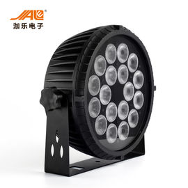 1つのLEDの平らな標準ライト高い明るさDMX制御に付き18x18w RGBWA紫外線6つ