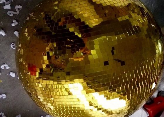 120CM金ミラーの球のディスコの段階は回転球をつける