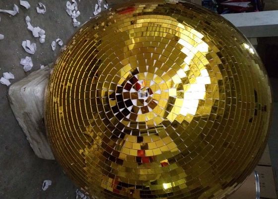 120CM金ミラーの球のディスコの段階は回転球をつける
