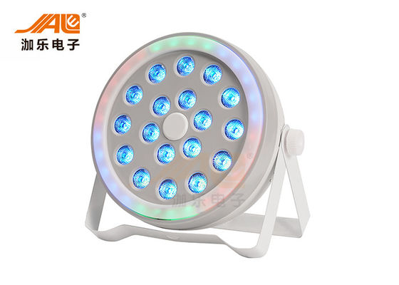8チャネルは18ワットDJの段階1つのLEDの平らな標準に付きRGB 3つをつける
