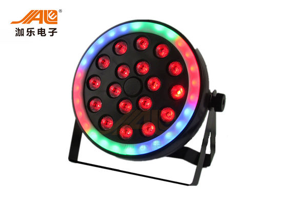 8チャネルは18ワットDJの段階1つのLEDの平らな標準に付きRGB 3つをつける