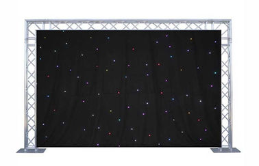極度の明るい RGB 6 x 4m LED の星のカーテン、舞台の背景のための背景幕のカーテンの布