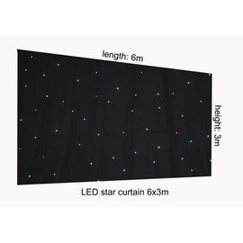 結婚するか、またはでき事の段階の装飾のための RGB をつける卸し売り LED の星のカーテンの布