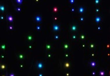 結婚するか、またはでき事の段階の装飾のための RGB をつける卸し売り LED の星のカーテンの布