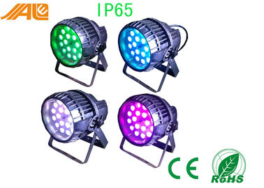 ズームレンズの赤い青緑の白い照明の 1 つの屋外 LED の標準ランプに付き多彩な 18 x 10w Rgbw 4 つ