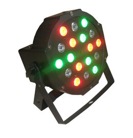 18 x 3w RGB は平らな標準ライト/導かれた標準 64 の屋内段階 Dj ライト 7CH DMX を導きました