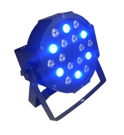 18 x 3w RGB は平らな標準ライト/導かれた標準 64 の屋内段階 Dj ライト 7CH DMX を導きました