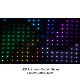 P20 へのフル カラー P9 4 x 3m LED のビデオ カーテン、適用範囲が広く柔らかい導かれた段階スクリーン 200w