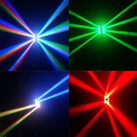 DMX512 RGBW 4in1 8 はくものビーム LED 移動ヘッド ライト/回転段階ライトを注目します