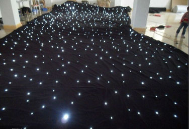 耐火性のビロード LED の星の布のカーテンのでき事の背景の段階の装飾