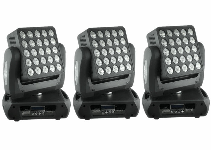 1 人の平たい箱 25 x 12w の高い内腔のアメリカのクリー族、LED の移動ヘッド ライト/正方形 DJ の混合する RGBW 色を移動ヘッド ライト越えて下さい