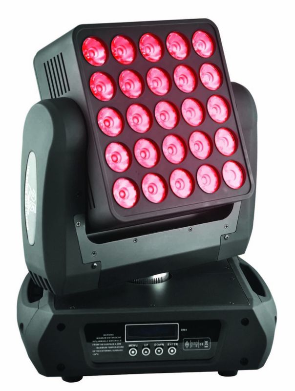 25 X12 W LEDのビーム移動ヘッド ライトRGBW視覚を妨げるものの照明マトリックス ライト