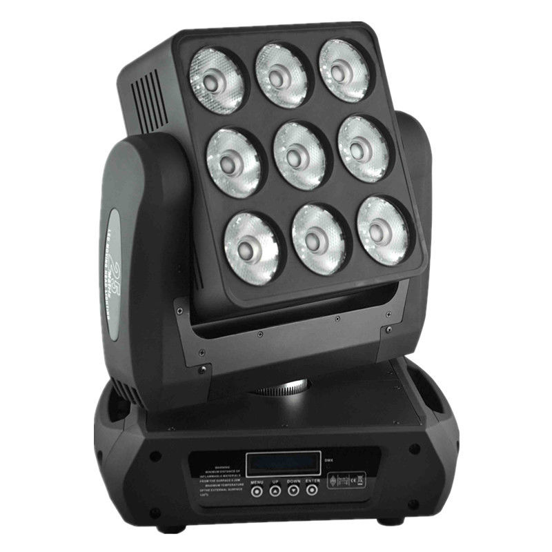 高いBrithness 9つのX12 W RGBW LEDの移動ヘッド軽い洗浄Sharpyのビーム マトリックス ライト