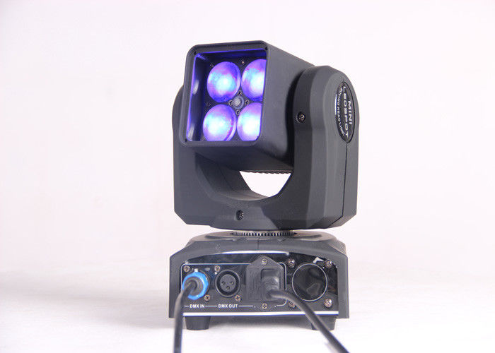 4 DJのディスコのための5-40°ビーム角のPC 25 w RGBW LEDの移動ヘッド ライト