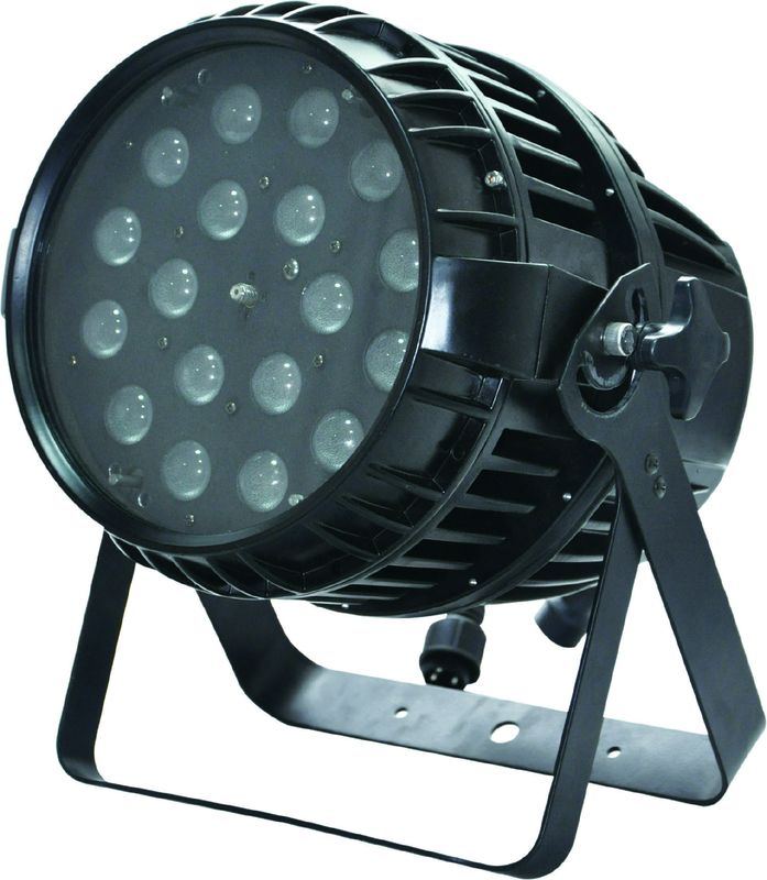 18*10w Rgbw 4in1 IP65はズームレンズのデジタル表示装置が付いている屋外LEDの標準ライトを防水します