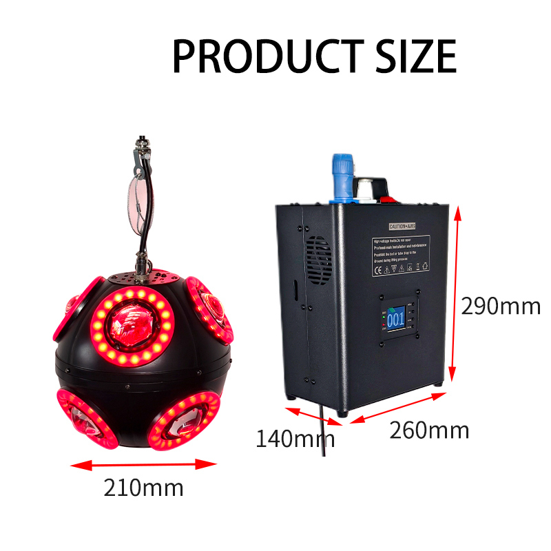 3m DMX ウィンチ RGB オパンボール LED キネティックボール