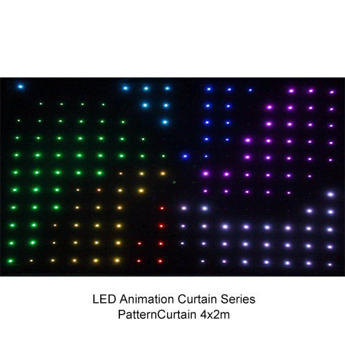 P20 へのフル カラー P9 4 x 3m LED のビデオ カーテン、適用範囲が広く柔らかい導かれた段階スクリーン 200w
