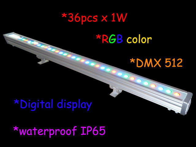 1000mm の長さ 36pcs 3w Rgb の屋外の導かれた壁の洗濯機 ip65/段階の軽い装飾