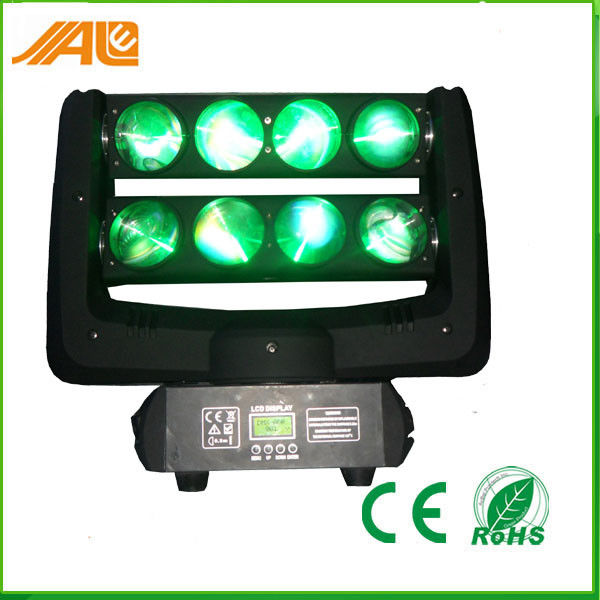 10w Rgbw によって導かれるくもの軽い移動ヘッド ビーム効果 DMX 512 を上演して下さい