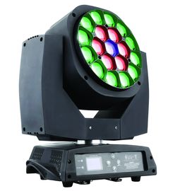 ズームレンズの角度4から60の程度のRgbw 19 *1 5W LEDの移動ヘッド軽い回転