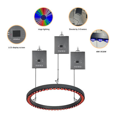 3m DMX ウィンチ LED キネティックボール トライアングルチューブ リフティング オパンボール